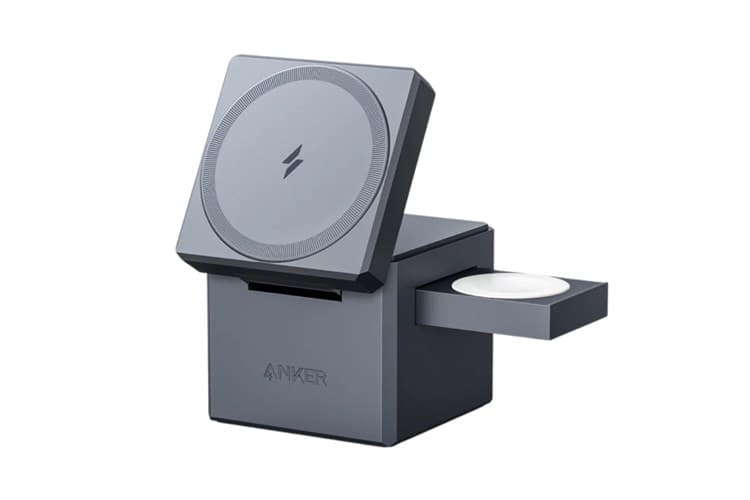 Ảnh Đế sạc không dây MagSafe 3 in 1 15W Anker 737 Cube Y1811