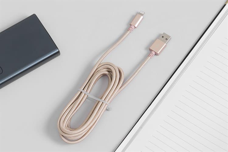 Ảnh Cáp Lightning MFI 2m Mbest DS951-WB