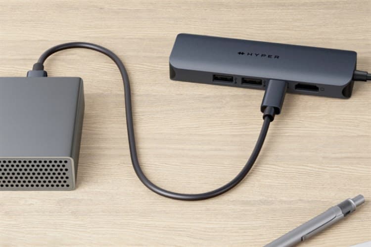 Ảnh Adapter chuyển đổi Type C 6 in 1 HyperDrive Next HD4002
