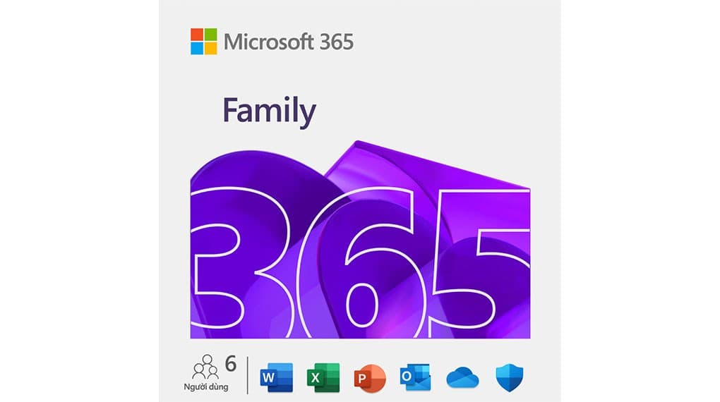 Ảnh Microsoft 365 Family (Tối đa 6 người, 12 tháng, 1TB OneDrive/5 thiết bị/người)