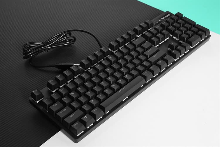 Ảnh Bàn Phím Cơ Có Dây Gaming Rapoo V500 Pro Rainbow Backlit