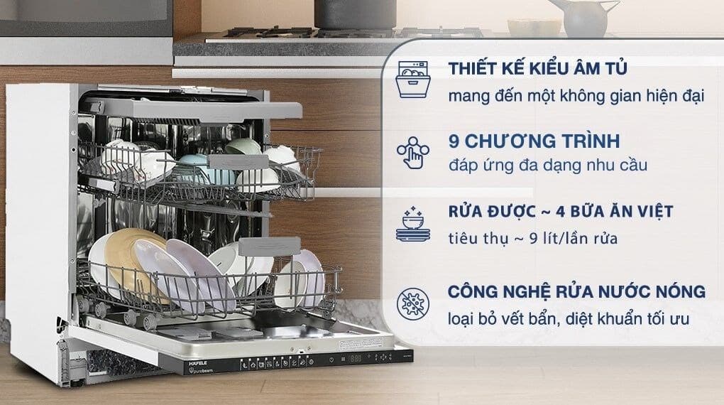 Ảnh Máy rửa chén âm tủ Hafele HDW-FI60D (533.23.320)
