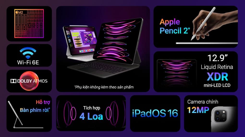 Ảnh Máy tính bảng iPad Pro M2 12.9 inch WiFi 512GB