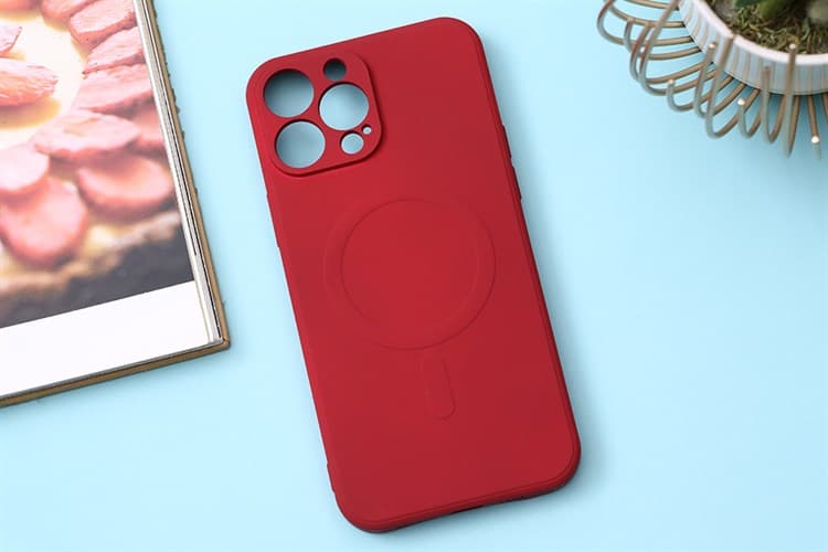 Ảnh Ốp lưng iPhone 13 Pro Max Magnetic Candy Silicone JM