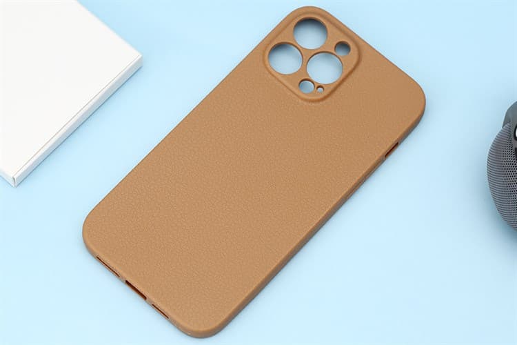 Ảnh Ốp lưng iPhone 13 Pro Max Nhựa dẻo Litchi Grain OSMIA