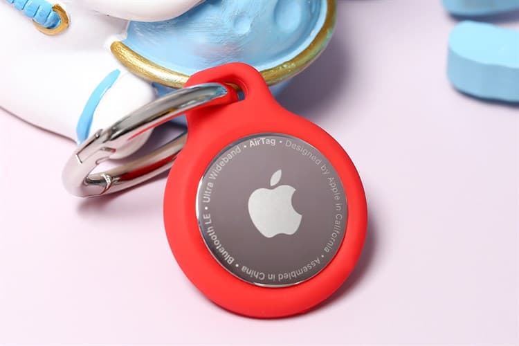 Ảnh Vỏ bảo vệ AirTag Silicon JM Đỏ