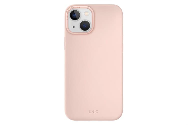 Ảnh Ốp lưng Magsafe iPhone 14 Plus Silicone UniQ Hybrid Lino Chính hãng