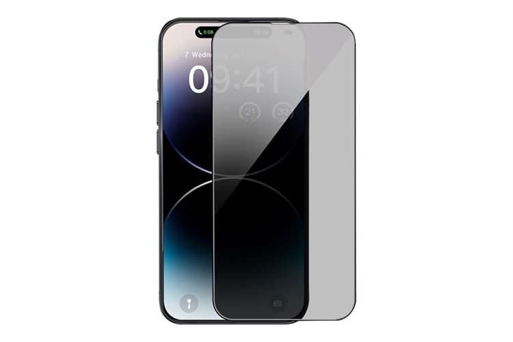 Ảnh Miếng dán kính cường lực chống nhìn trộm iPhone 15 Plus Mipow