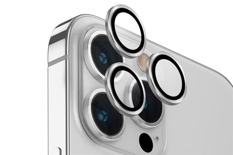 Ảnh Miếng dán camera iPhone 15 Pro OPTIX ALUMINIUM UNIQ