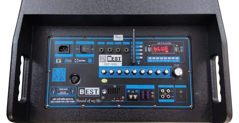 Ảnh Loa điện di động Best 6930 1000W Bass50 (kèm 2 mic) 18''