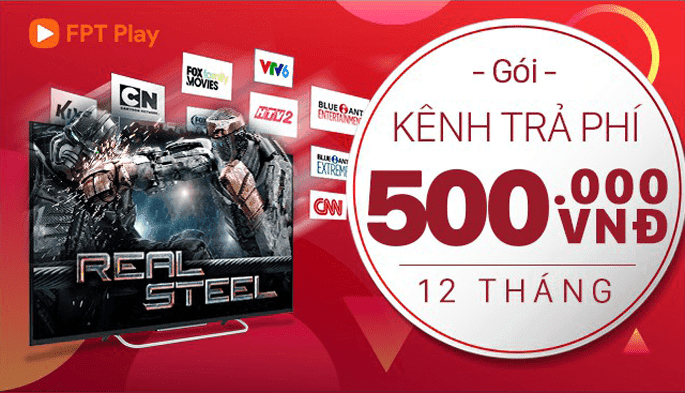 Ảnh FPT Play - Gói kênh gia đình 12 tháng