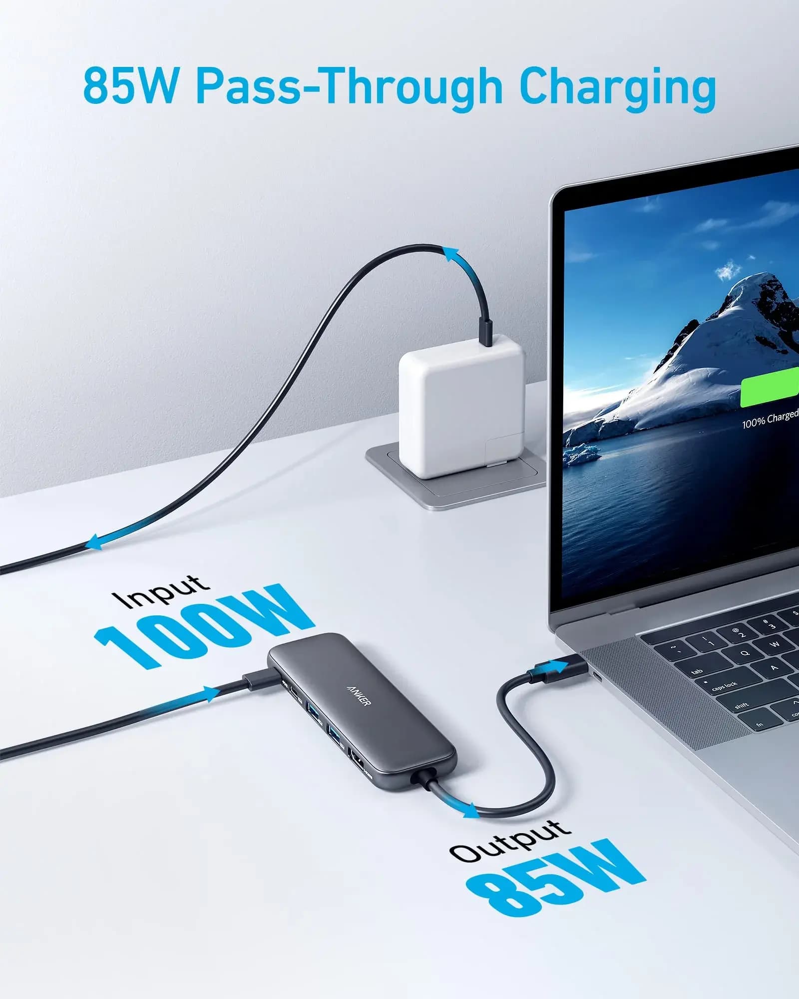 Ảnh Bộ chuyển đổi 5 trong 1 USB-C, hiệu Anker A8355H11