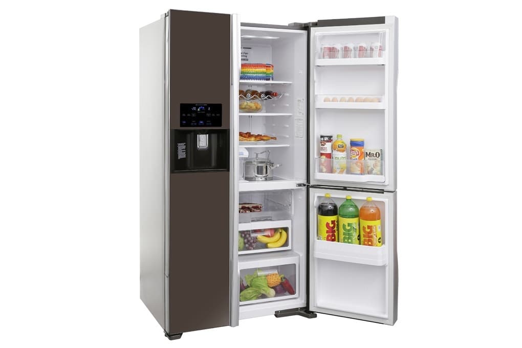 Ảnh Tủ lạnh SBS 3 cánh HITACHI R-M700GPGV2X (MBW) - 584 Lít (Nâu)