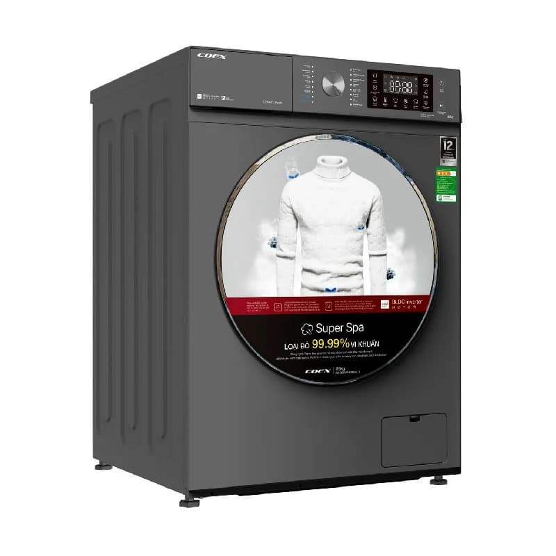 Ảnh Máy giặt lồng ngang Inverter 8.5kg Coex FW-85CW1409IGB-11
