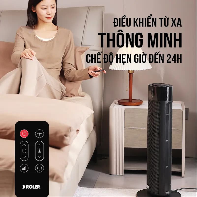 Ảnh Sưởi điện Ceramic kết hợp tạo ẩm Roler RC-2124R