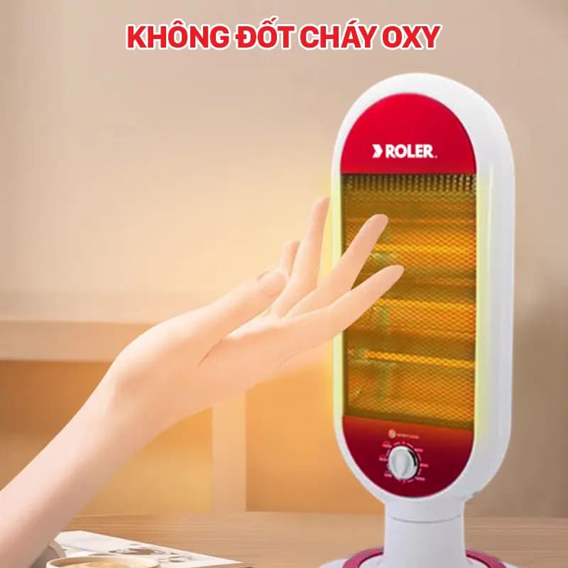 Ảnh Máy sưởi điện 3 bóng halogen Roler RH - 2114 (1200W)
