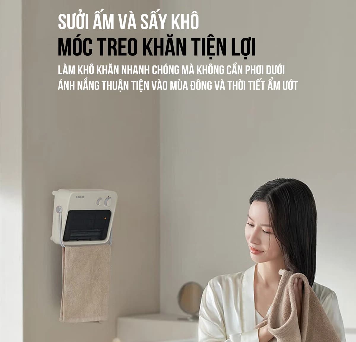 Ảnh Quạt sưởi phòng tắm đa năng Roler RL - 2117