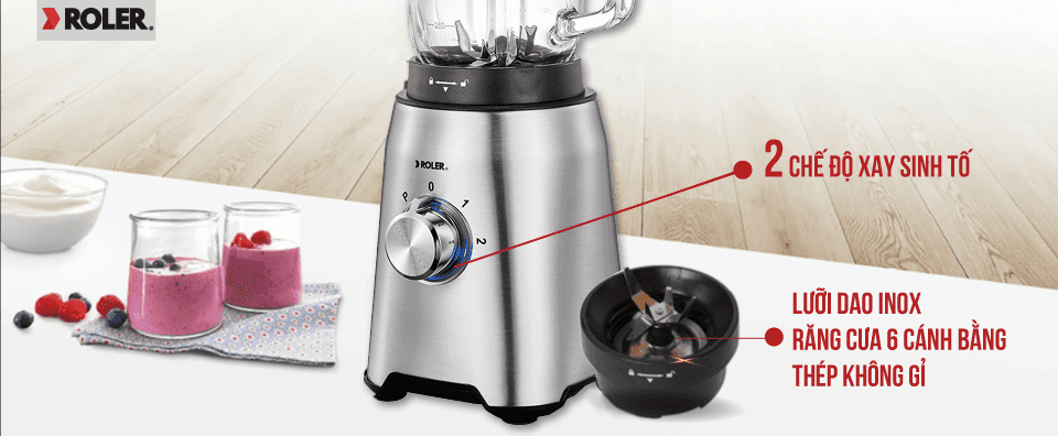 Ảnh Máy xay sinh tố Roler RB-4105 (800W, 1.5 lít)