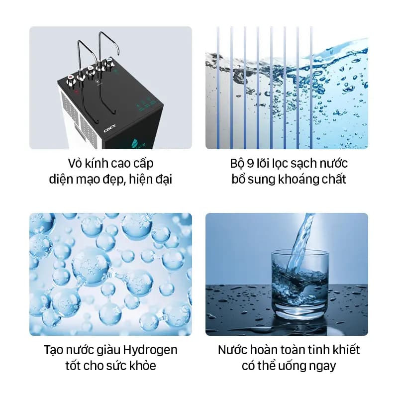 Ảnh Máy lọc nước nóng lạnh Hydrogen RO 9 cấp Coex WP-7312H