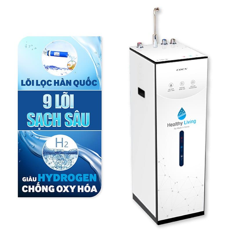 Ảnh Máy lọc nước nóng lạnh Hydrogen 9 cấp Coex WP-7311H (Slim-White)