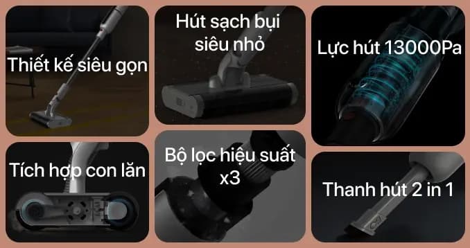 Ảnh Máy hút bụi cầm tay không dây Deerma DEM-VC55