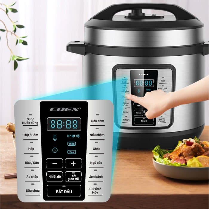 Ảnh Nồi áp suất điện tử đa năng 6L Coex CP-3216A