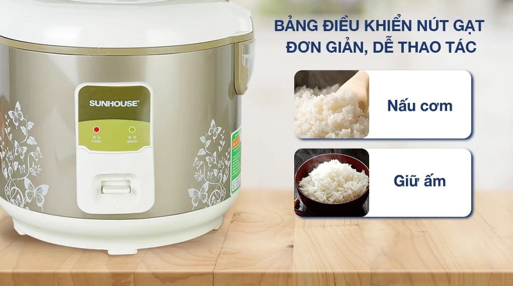 Ảnh Nồi cơm điện Sunhouse 1,8L SHD8616