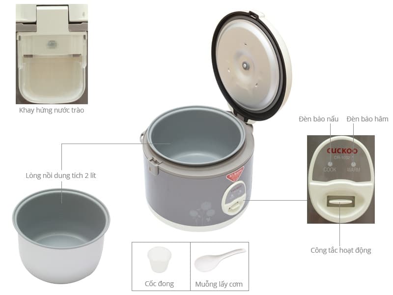 Ảnh Nồi cơm điện Cuckoo 2.0 Lít CR-1032
