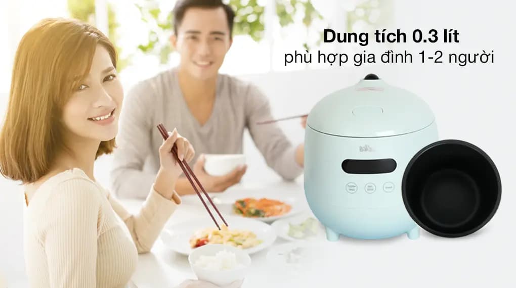 Ảnh Nồi cơm điện tử 0,3L Bear DFB-B12F1