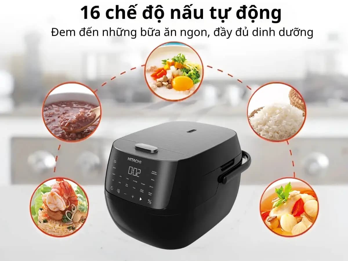 Ảnh Nồi cơm điện tử 1,8L Hitachi RZ-S18VN(BK)