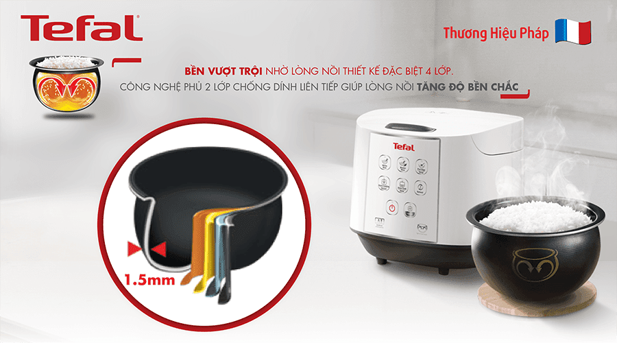 Ảnh Nồi cơm điện tử 1.8L Tefal RK732168