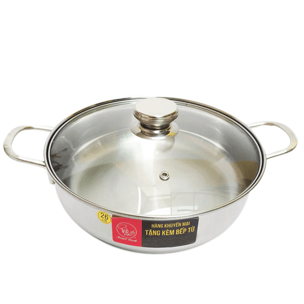 Ảnh Nồi lẩu từ inox Smartcook vung kính 26cm 5552KMB