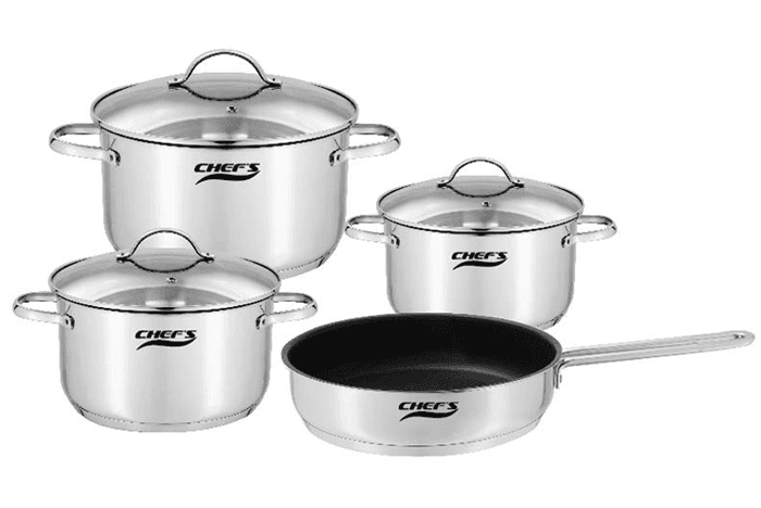 Ảnh Bộ nồi Chef's Inox từ cao cấp 4 chiếc EH-CW4430