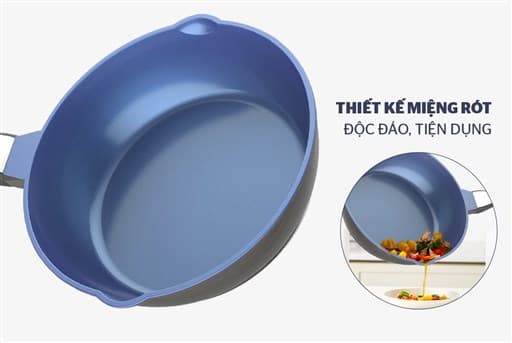 Ảnh Chảo sâu từ đúc siêu bền đá 28 cm Sunhouse SHG1228MBA