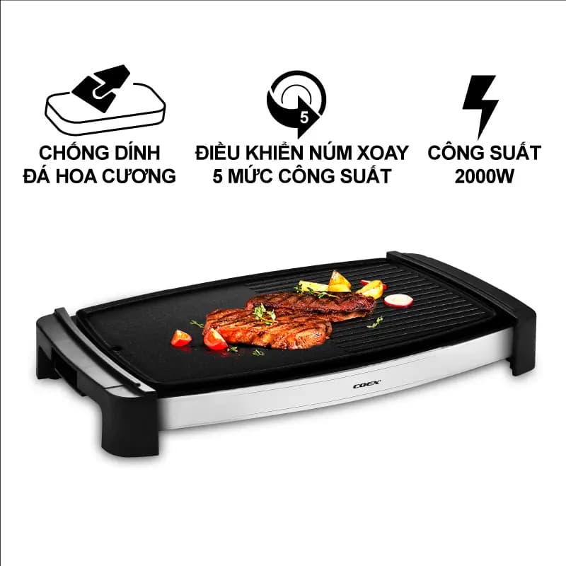 Ảnh Bếp nướng điện không khói 2000W Coex CEG - 2123