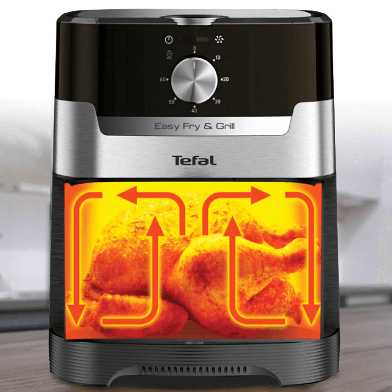 Ảnh Nồi chiên không dầu 4,2L Tefal 2in1 Easy Fry & Grill Classis EY501D15