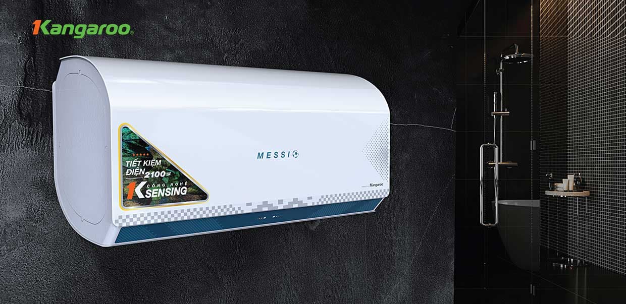 Ảnh Bình nóng lạnh gián tiếp Kangaroo 22L Messi KG76A2