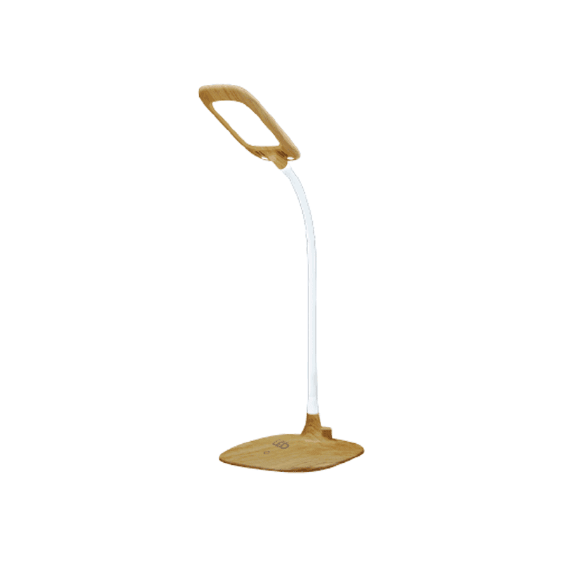 Ảnh Đèn bàn sạc LED Bảo vệ thị lực Điện Quang ĐQ LDL12B 6BR (Pin Lithium, 6W, màu nâu, vỏ giả gỗ)