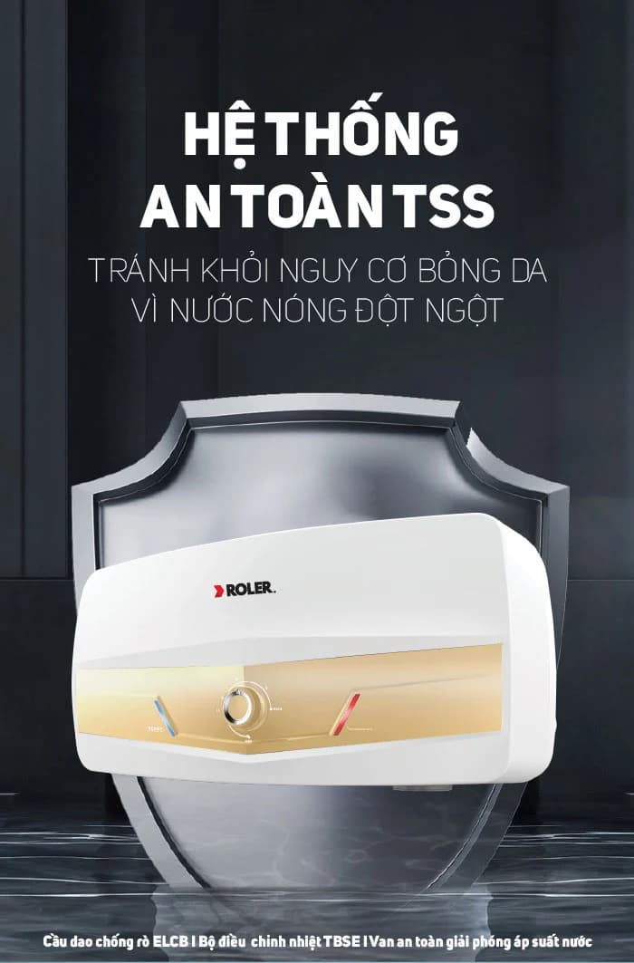 Ảnh Bình nóng lạnh gián tiếp 20L Roler WH-8114 (Kiểu ngang)