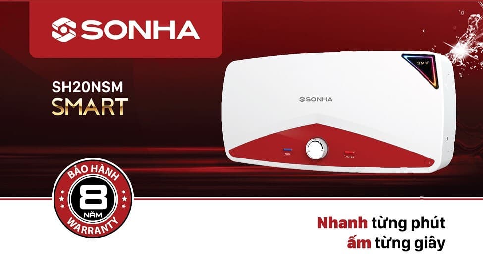 Ảnh Bình nóng lạnh gián tiếp Sơn Hà 20L Smart SH20NSM