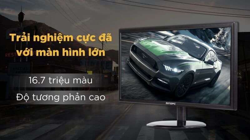 Ảnh Màn hình LED SingPC SGP185S(18.5"/HD/VA/60Hz/5ms/HDMI+VGA+ Speaker 6w)