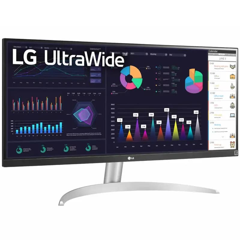 Ảnh Màn hình ultrawide LG 29WQ600-W Trắng (29.0Inch/ WFHD (2560x1080)/ 5ms/ 100HZ/ IPS/ Tích hợp Loa/ USB Type-C)