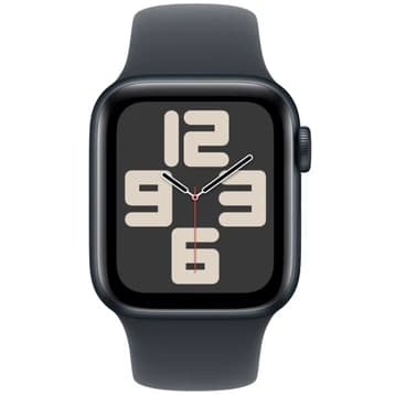 Ảnh Apple Watch SE 2 2024 40mm (GPS) Viền Nhôm Dây Cao Su M/L Đen MXE93SA/A