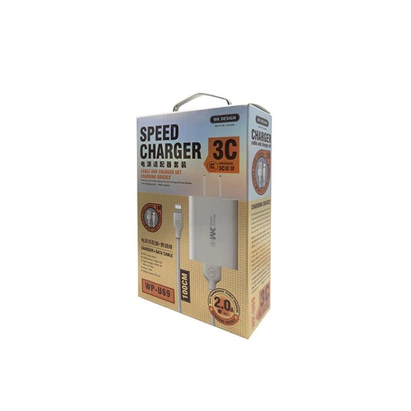 Ảnh Củ sạc mini kèm dây cáp rời Micro WK WP-U69