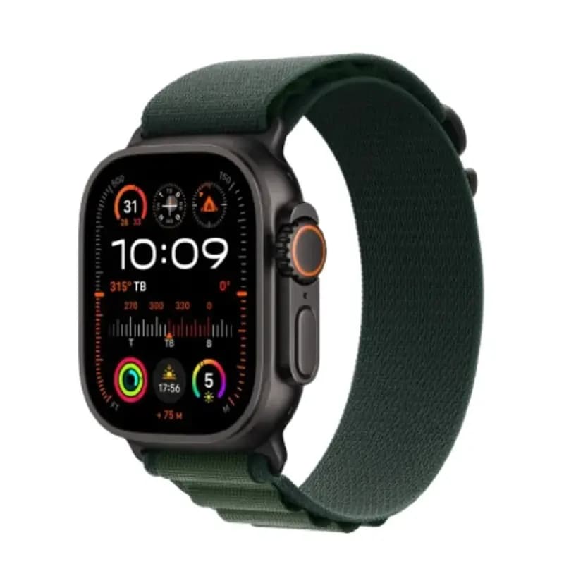 Ảnh Apple Watch Ultra 2 2024 49mm 4G Viền Titan Đen Dây Alpine Size L Đen MX4T3VN/A