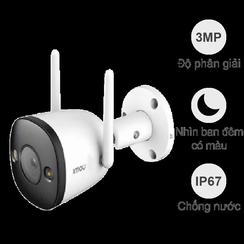 Ảnh Camera ngoài trời iMou Bullet 2E F32FP (3MP, đêm full màu)