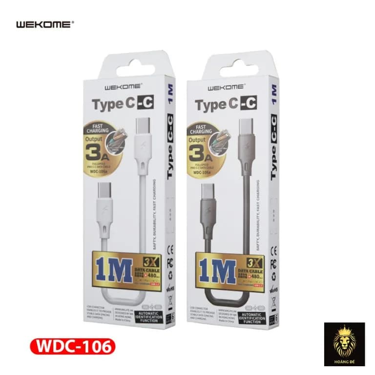 Ảnh Cáp Type C to Type C WK WDC-106 (1m)