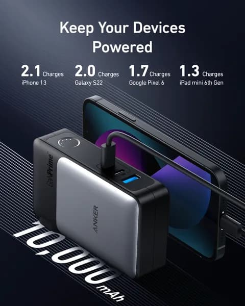 Ảnh Sạc dự phòng Anker 733 GaNPrime 2C1A 65W 10000mah Đen (Black) B2C_A1651111