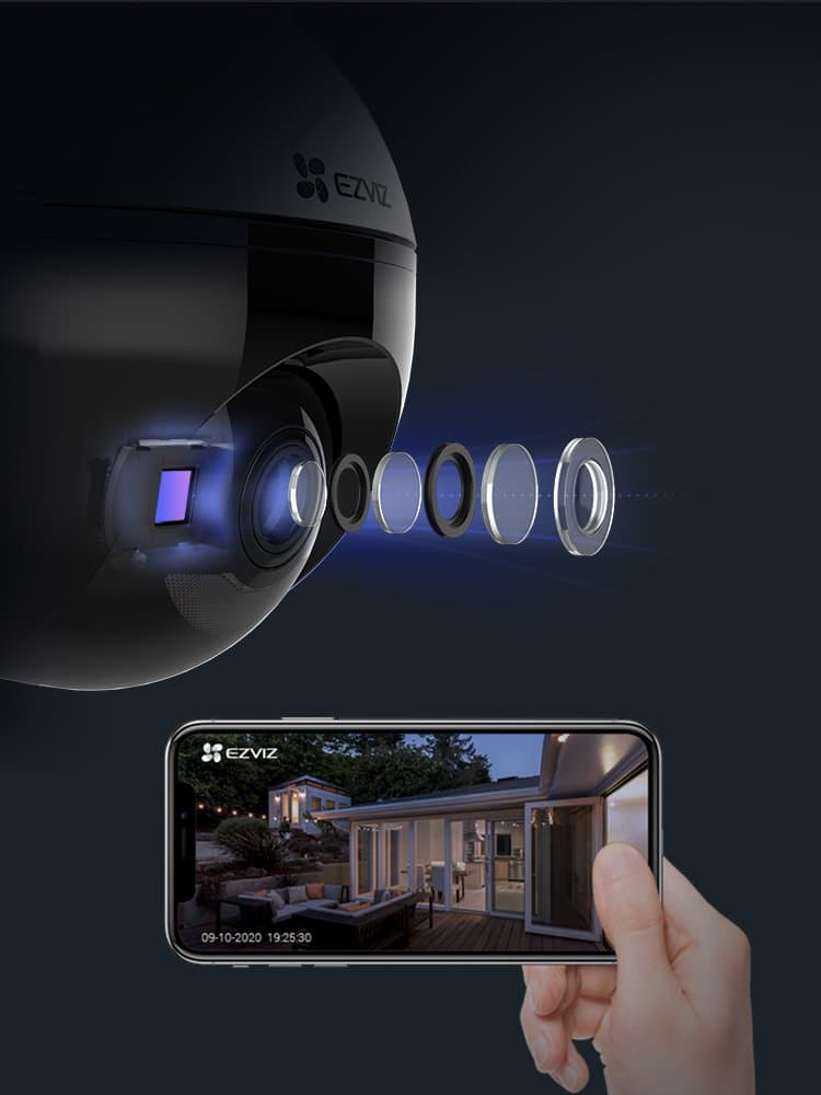 Ảnh Camera IP Wifi ngoài trời Ezviz CS-C8C (2MP, AI, quay quét)