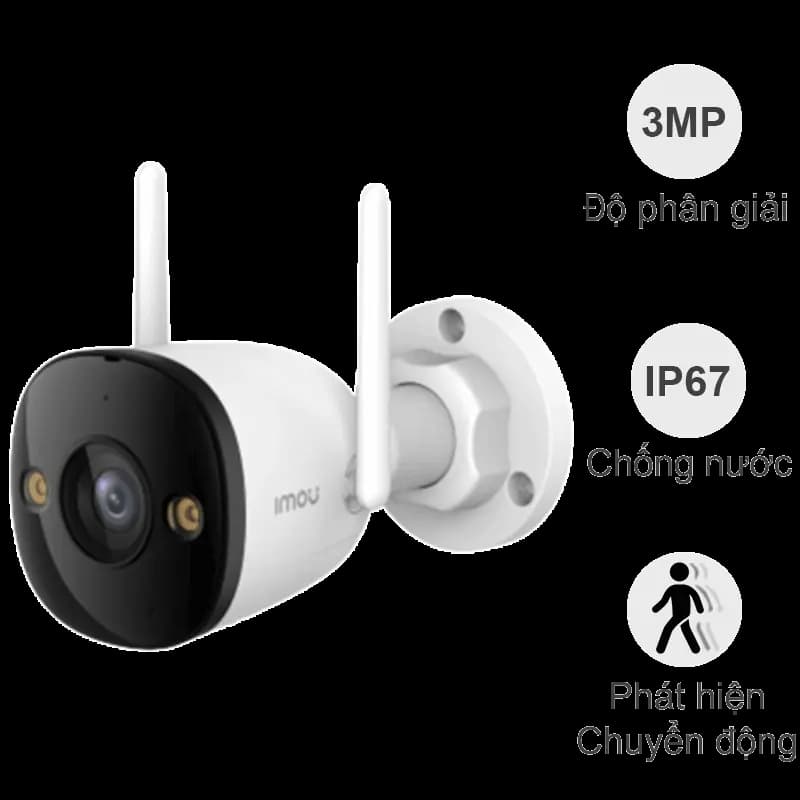 Ảnh Camera ngoài trời iMou Bullet 3 S3EP-3M0WEB (3MP, đàm thoại, đêm có màu, AI, IP67)